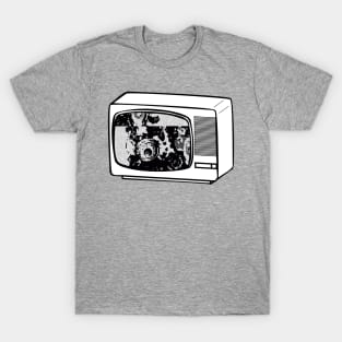 Retro Lofi TV Glitch Art T-Shirt